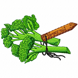 Broccoli Embroidery Design 1